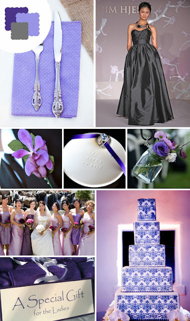 blue purple and silver colors togetherwedding