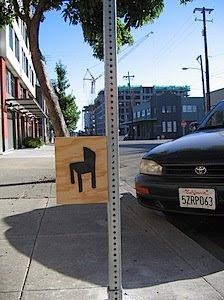 Street Sign Chair