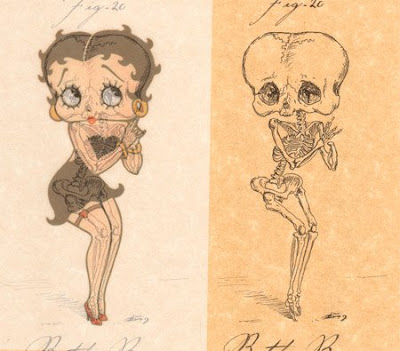 Betty Boop. Jodie's tattoo, captured in 2003. Betty Boop Tattoo Cartoon
