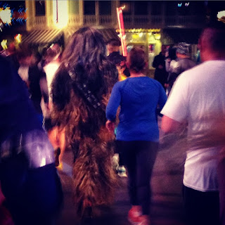 Chewbacca running the runDisney Star Wars Half Marathon