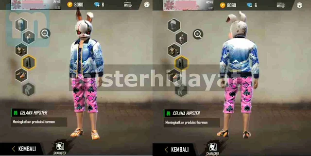 Skin Gratis Free Fire Set Wag Funky M + Baju Summer Old