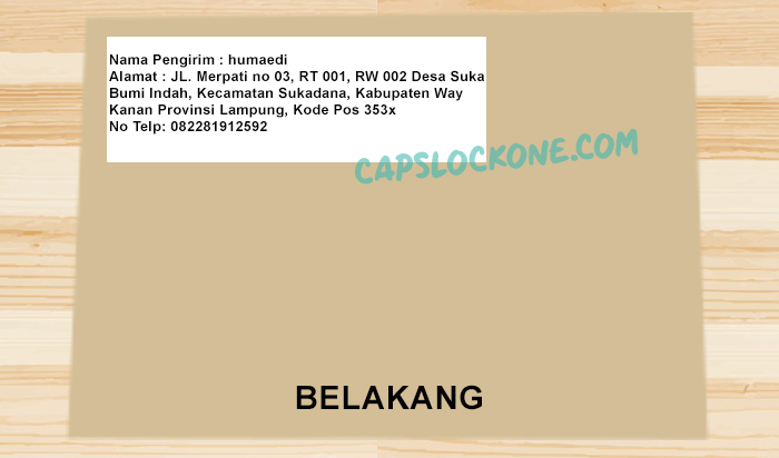 Cara Menulis Alamat Pengiriman Paket Barang Yang Benar