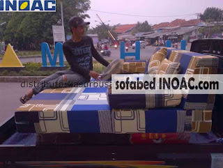 Kasur lipat inoac -- distributor sofabed corak sirkuit biru jumbo