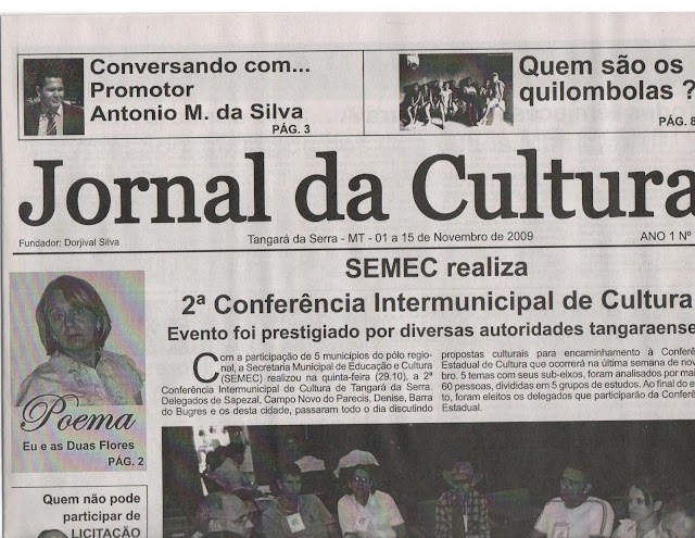 JORNAL DA CULTURA em circulação a partir de hoje