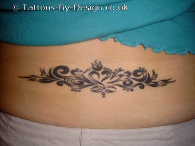 Lower back tattoo