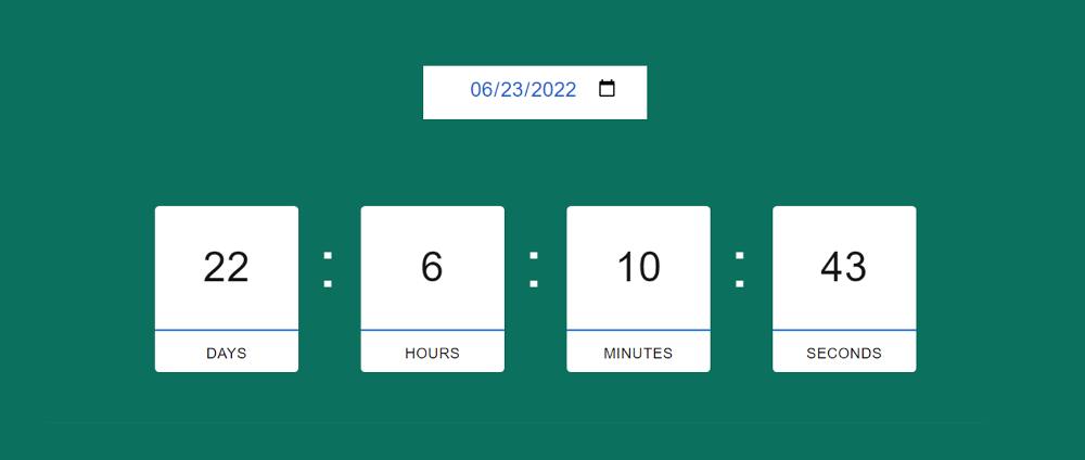 Simple Countdown Timer JavaScript