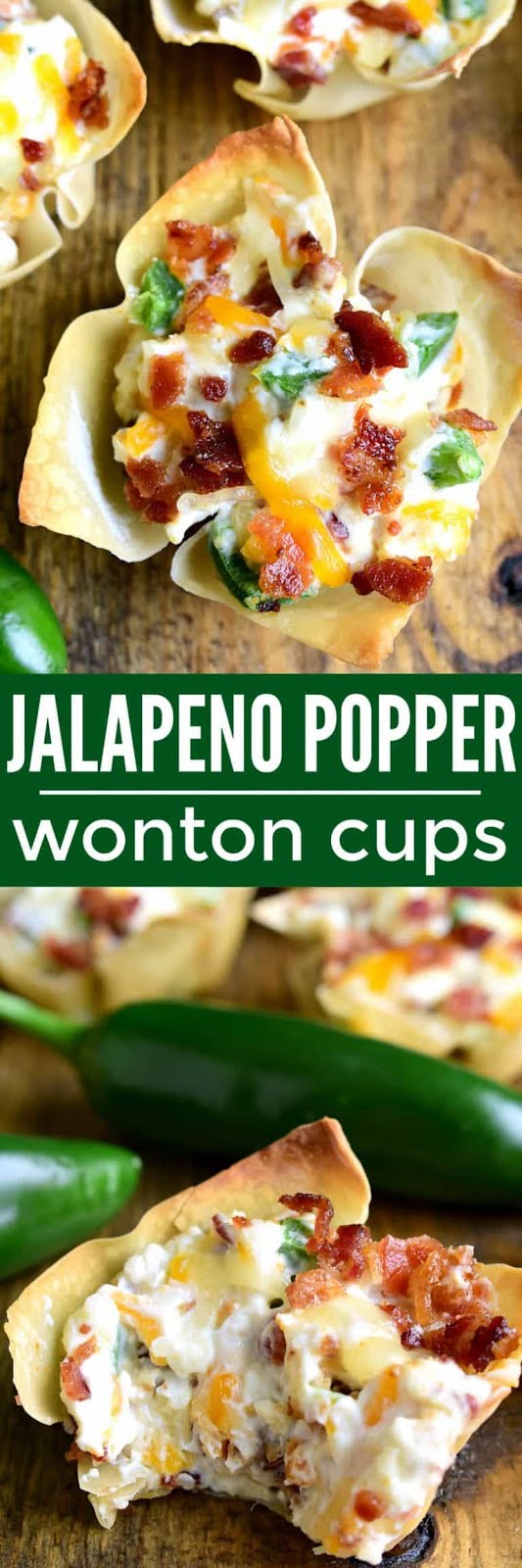 Jalapeno Popper Wonton Cups