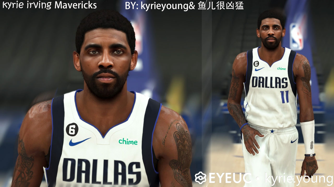 NBA 2K23 Kyrie Irving Cyberface