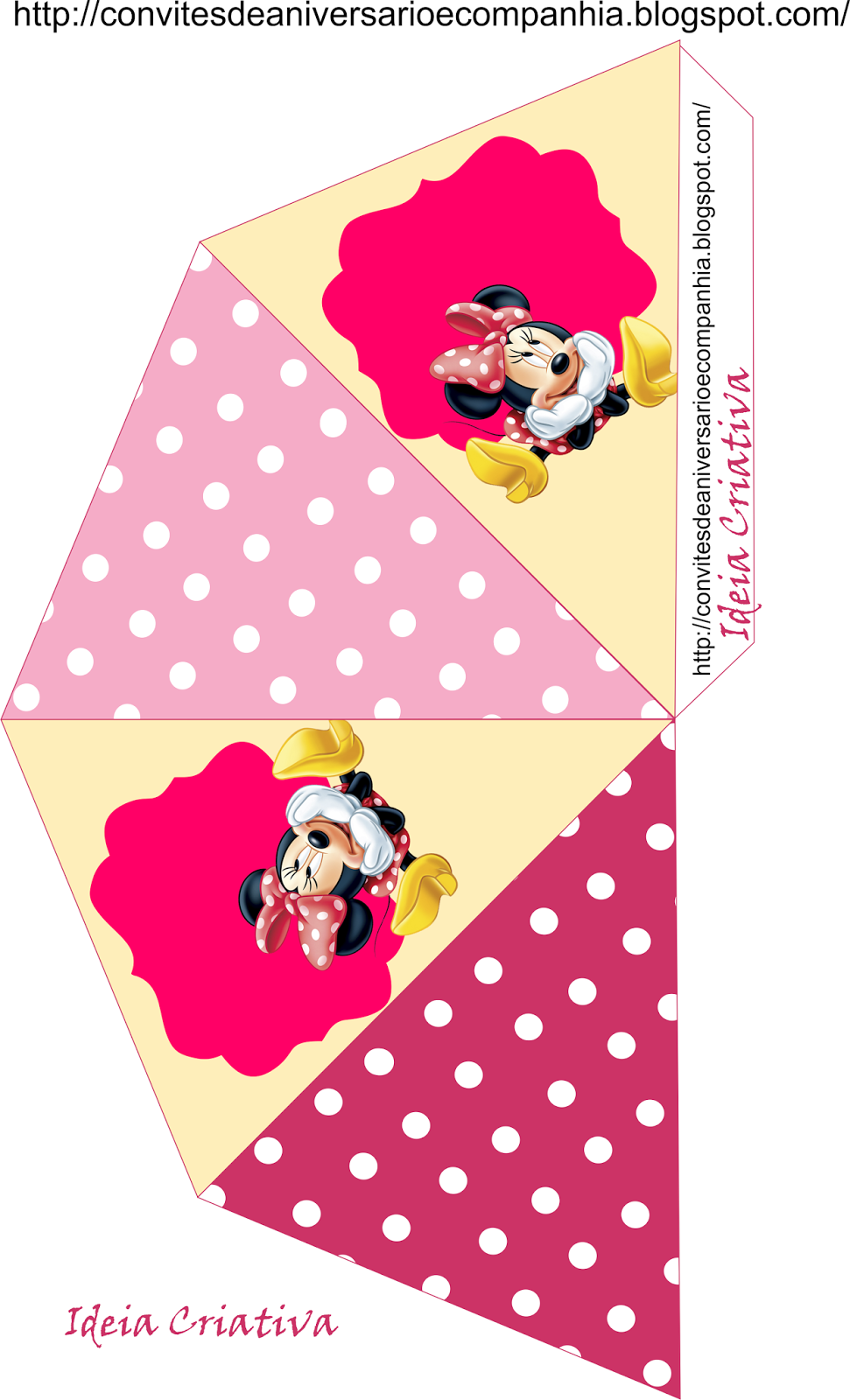 Minnie is 5 Free Printable Cones.