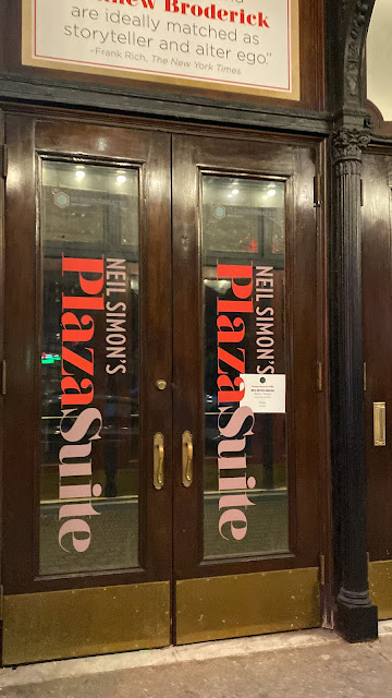 Plaza Suite Broadway Lobby Doors Hudson Theatre