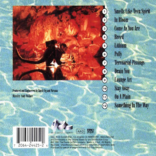 Contratapa cd Nevermind Nirvana