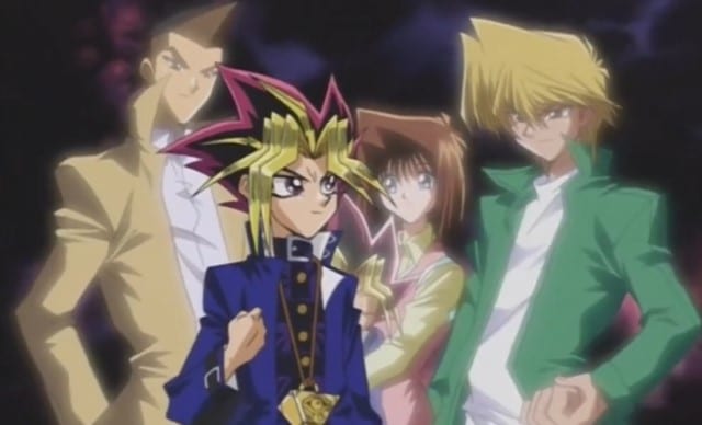 Tristan, Yugi, Tea and Joey wheeler friendship in Yu-Gi-Oh anime show