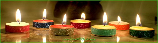 KhushiWorld_DIyGlitterTeaLightCandles