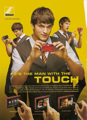 ashton kutcher nikon