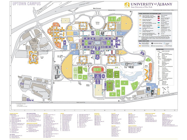 university at albany campus map
