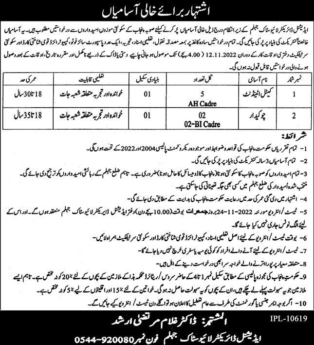 Livestock And Diary Development Department Jobs 2022