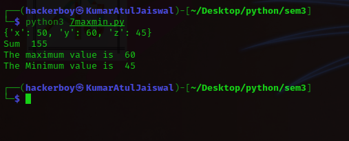 Python 1st mid sem exam of 3rd semester