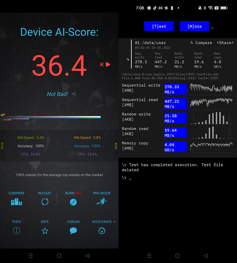 AI benchmark and CPDT