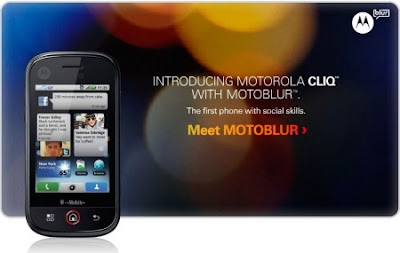 MOTOROLA CLIQ with MOTOBLUR