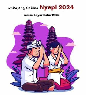 wallpaper selamat nyepi 2024 caka 1946 aesthetic