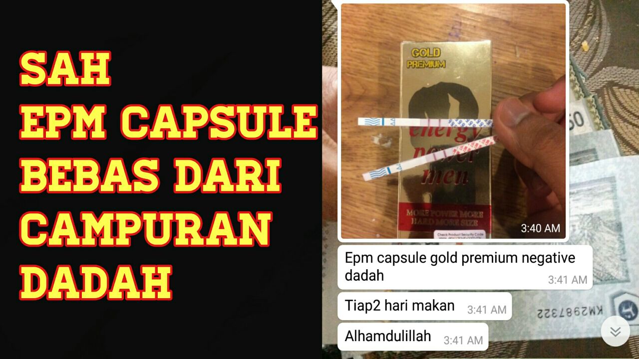 PEMBORONG UBAT KUAT LELAKI TERMURAH: CAPSULE EPM GOLD 