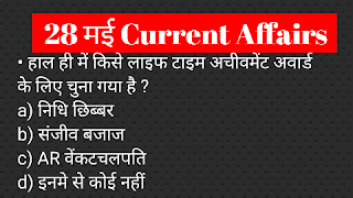DAILY CURRENT AFFAIRS 28  MAY 2022