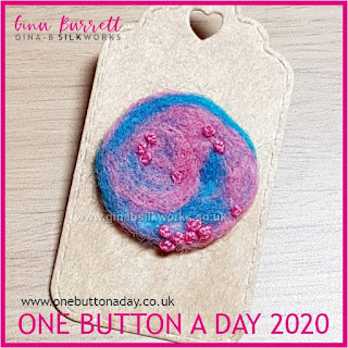 One Button a Day 2020 by Gina Barrett - Day 134 - Galaxy