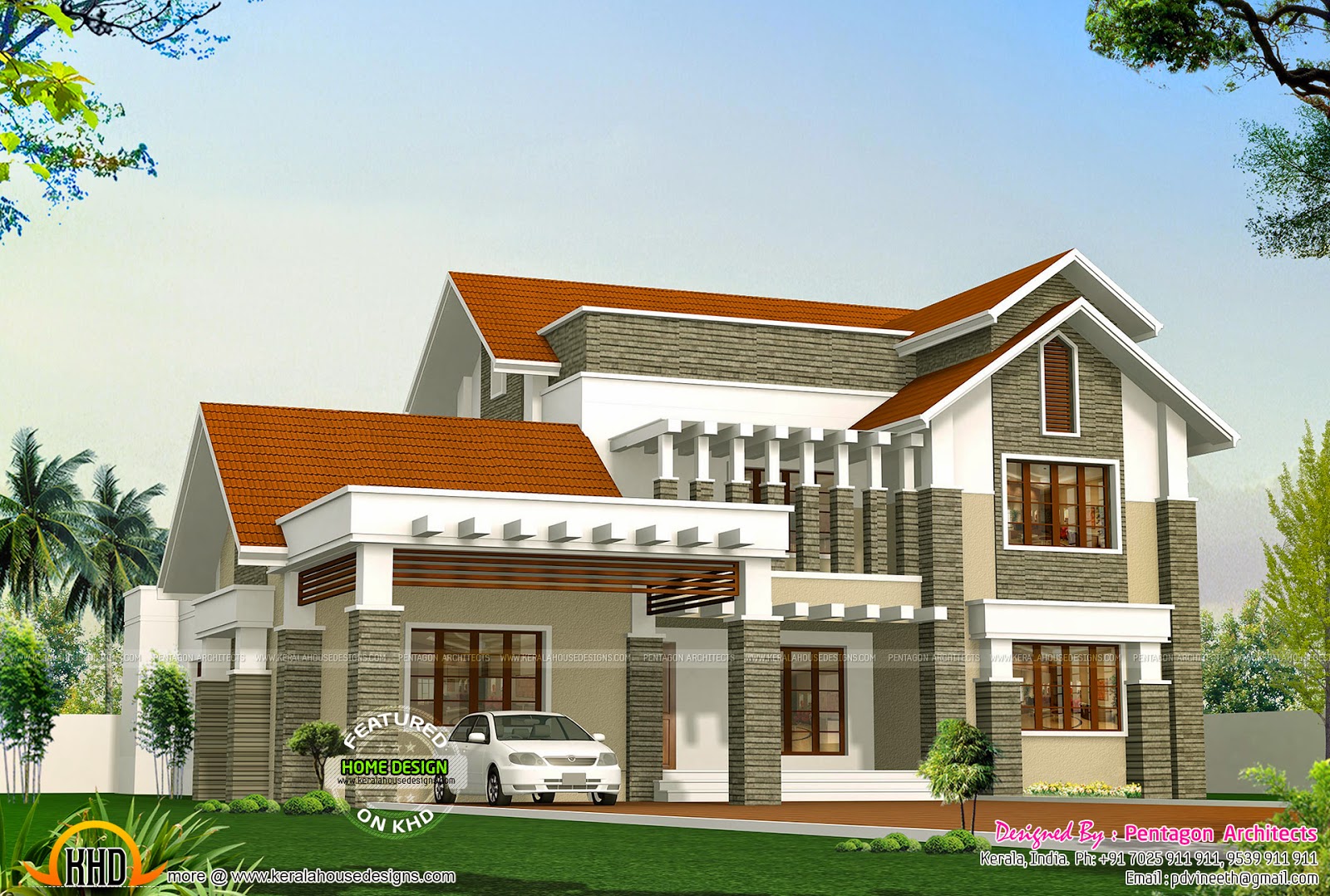 9 beautiful Kerala  houses  by Pentagon Architects Kerala  