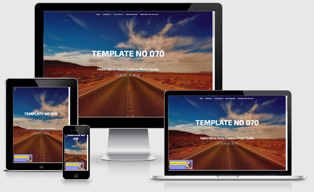 fenix portfolio premium blogger template