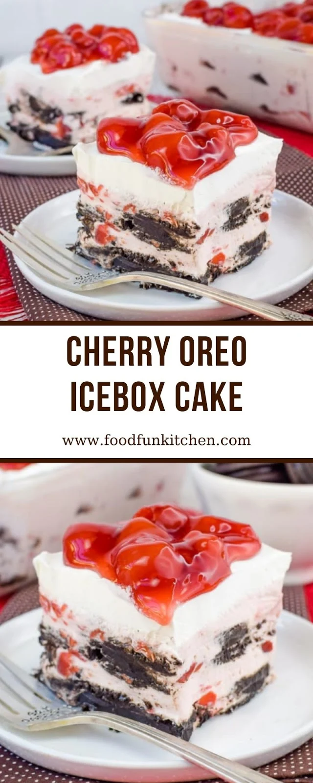 CHERRY OREO ICEBOX CAKE