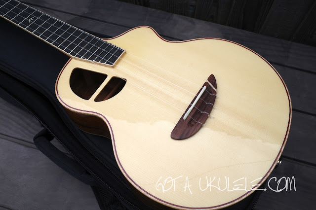 L Luthier Le Koa S Tenor Ukulele body