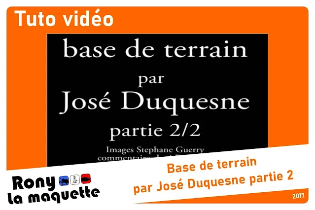 Tuto vidéo, base de terrain Par José Duquesne Partie 2