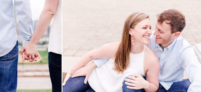 Baltimore summer sunrise engagement session photographed by Heather Ryan Photography