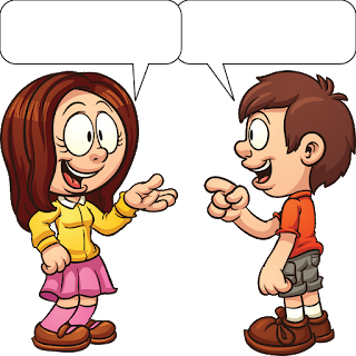 girl and boy talking