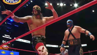 Zandokan Jr. vs. Hechicero en la Arena México.