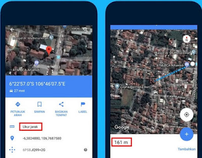 Cara Mudah Mengukur Dua Titik Jarak Menggunakan Google Maps Di Hp Android