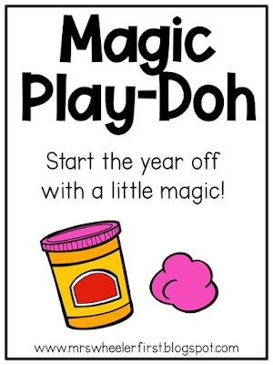 Magic Playdoh - First Day Fun {Free Printables}