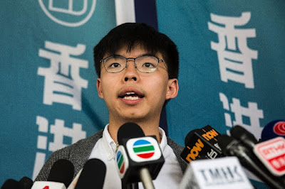 Ο Joshua Wong, γενικός γραμματέας του Demosisto