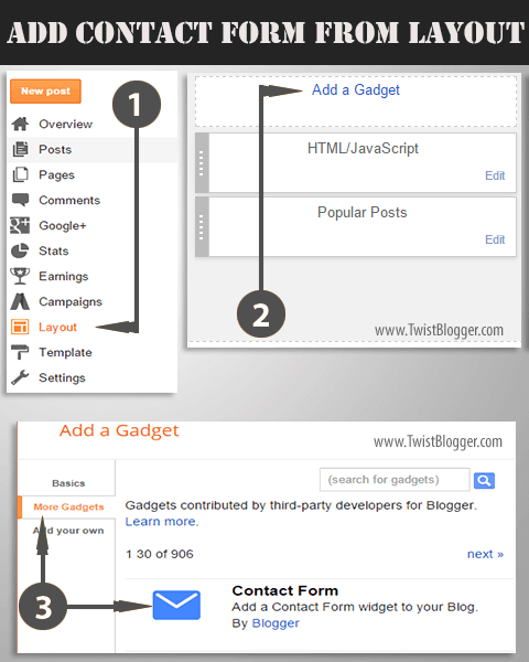 How to a Create New Page on Blogger and Add Contact Form