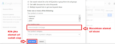 cara riset keyword dengan google keyword planner