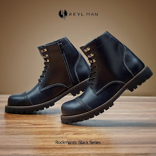 Sepatu Boot Safety Reyl Rockmantic Original