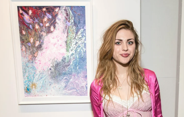 Frances Bean in Pink