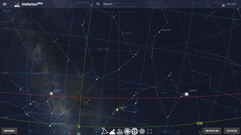 Вышла веб-версия астрономической программы Stellarium | Обзор Андрея Климковского