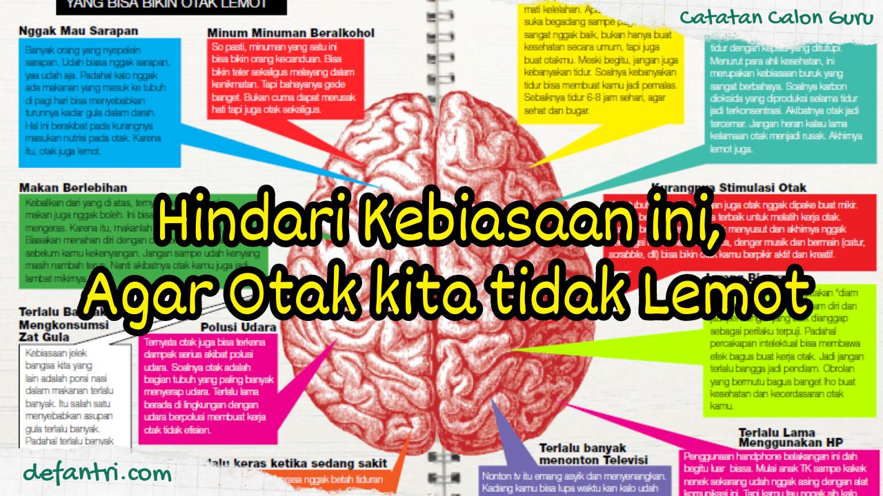 Kebiasaan Jelek Yang Bisa Bikin Otak Lemot