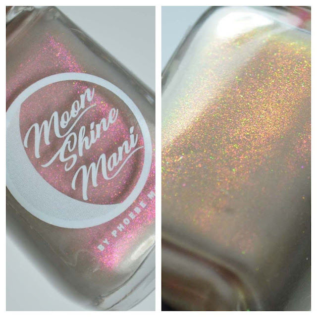 greige creme nail polish with color shifting shimmer