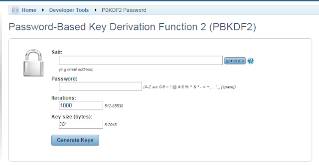 pbkdf2 online tool