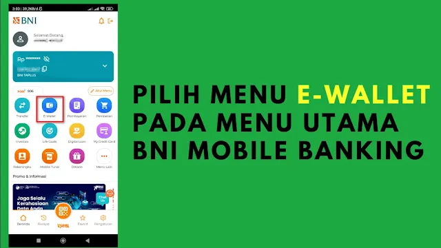 Menu E-WAllet