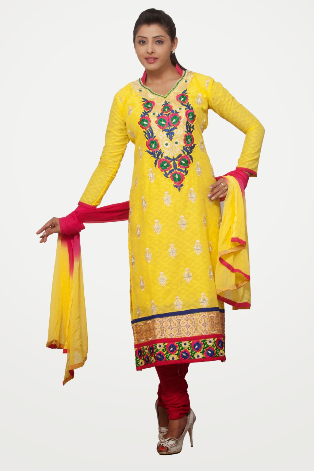 Cotton Unstitched Chudidar Dress Material