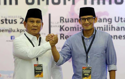 Singkatan PADI Untuk Duet Prabowo Sandi