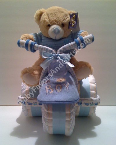 Babys Diaper on Diaper Cakes Centerpieces Baby Shower Gift Ideas  Tricycle Diaper